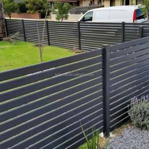 Recinzione a Doghe per Privacy da Giardino in Alluminio Nero di Alta Qualità, Facile da Montare, con Servizio di Modellazione 3D - Product Image 3