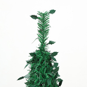 Árbol de Navidad Plegable y Retráctil de PVC Verde, Árbol de Simulación Tipo <span class=keywords><strong>Pagoda</strong></span> Redonda - Product Image 5