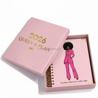 Journée de la vie de luxe personnalisé cahiers sans date couverture rigide coffret cadeau Journal Agenda budget planificateur quotidien avec boîte et stylo