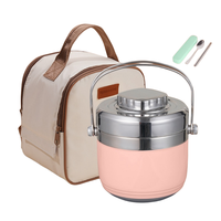 Boîte à lunch thermique en acier inoxydable chauffe-plat pour aliments chauds récipient alimentaire isolé sous vide