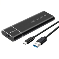 Boîtier en aluminium NGFF M.2 pour disque dur ssd boîtier externe USB Type c PCIE M.2 Nvme métal SSD boîtier
