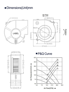 Centrifugal <strong>Blower</strong> Plastic <strong>Fan</strong> <strong>97</strong>*94*<strong>33mm</strong> 9733 Dc12v China Centrifugal Dc <strong>Blower</strong> <strong>Fan</strong> - Product Image 4