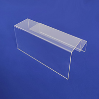 Étagère à 2 niveaux en acrylique transparent pour l'affichage des escaliers, support à 2 niveaux en acrylique transparent pour l'affichage de bijoux, de chaussures, de parfums, de cupcakes