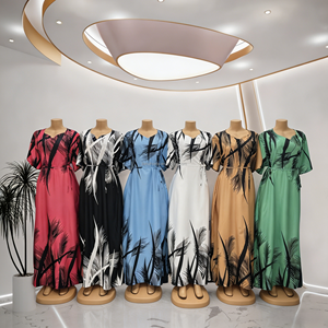 Robe élégante et noble pour <span class=keywords><strong>femme</strong></span>, style africain, à une épaule, manches longues, imprimé numérique, en tissu respirant – Nouveauté en gros - Product Image 6