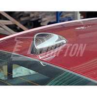 Aileron de requin en fibre de carbone sèche pour Alfa Romeo Giulia, couvre-antenne de toit