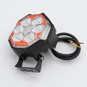 Projecteur LED pour moto, double couleur, clignotant, 4-8 lentilles, lampe de travail auxiliaire pour voiture/camion/SUV/ATV/UTV/4x4 tout-terrain - Product Image 2