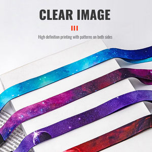 2025 biểu tượng tùy chỉnh nhiệt thăng hoa in ấn dễ thương phim hoạt hình nhân vật hoạt hình dây buộc với kim loại Clip - Product Image 5