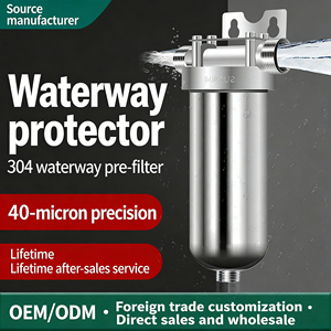 Système de pré-filtration liquide haute pression Cheero 5 pouces, 10 pouces, 20 pouces, manuel, pour usage industriel extérieur, boîtier en acier inoxydable 304/316 - Product Image 3