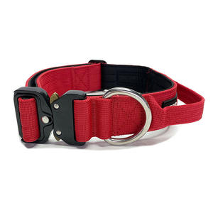 4CM 5CM Custom Heavy Duty Luxury <strong>Red</strong> <strong>Dog</strong> <strong>Collar</strong> Tactical <strong>Dog</strong> <strong>Collar</strong> for Training <strong>Dogs</strong> - Product Image 2