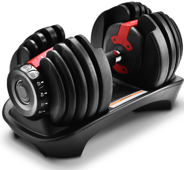 Fast Adjust Weight Dumbbell Barbell 5lb-52.5lb Free Weight Adjustable Dumbbell Suit for Home Gym