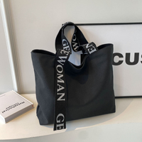 Sac fourre-tout en toile personnalisé pour femmes, grande capacité, mode durable, impression écologique, sac de shopping personnalisé