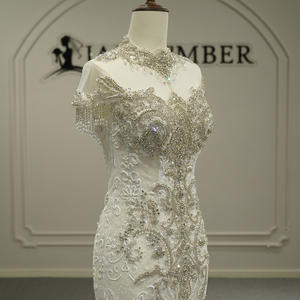 Gt26049 Nuevo Vestido de Novia Moderno con Apliques de Encaje, Estilo Sirena, de Alta Gama y Ligero - Product Image 6