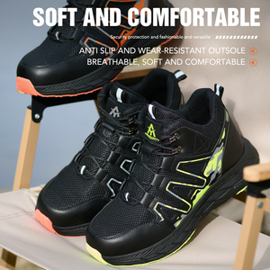 AOYU OEM Bottes <span class=keywords><strong>de</strong></span> travail <span class=keywords><strong>d</strong></span>'hiver en toile verte <span class=keywords><strong>de</strong></span> haute qualité, coupe mi-haute, style jogger, avec embout <span class=keywords><strong>de</strong></span> sécurité en <span class=keywords><strong>acier</strong></span> et doublure en fourrure, anti-<span class=keywords><strong>d</strong></span>érapantes - Product Image 2