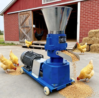 Machine à granulés d'aliments automatique en acier inoxydable pour ferme, haute productivité, 220V, 500kg/h, pour l'alimentation du bétail