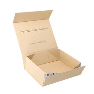 Boîte cadeau en papier pliable recyclable de haute qualité, en carton luxueux, avec logo en relief, dorure à chaud, emballage magnétique personnalisé pour perruques - Product Image 1