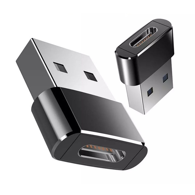 USB 3.0 Type a Male to USB 3.1 Type C Female Connector Adapter-Laptop Charging & Data Transfer Hub with AC Output Aluminum Alloy