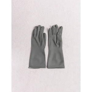 Taehwa 2 pares de guantes de goma medianos PVC y látex de algodón para el hogar para lavar platos en la cocina - Product Image 1