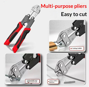 Coupe-boulons robuste de 8 pouces, pince coupante à double levier pour un travail réduit, coupe-fil tranchant en acier CR-V - Product Image 3