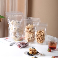 Sachet refermable transparent avec fermeture éclair, emballage alimentaire en plastique recyclable pour aliments pour animaux de compagnie avec protection contre l'humidité