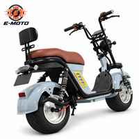 Scooter électrique deux places à grandes roues et pneus larges, modèle de mobilité urbaine pour adultes, destiné aux concessionnaires et aux flottes de location