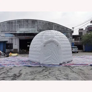 Sıcak şişme Igloo kubbe çadır şişme yapısı açık hava tüp çadır için parti