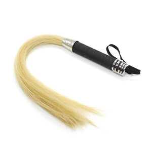 Juguete Sexual para Parejas, Látigo de Cuero con Pelo de Caballo Real, Látigo de Cuero para Coquetear, Azotes, Accesorios Exóticos con Borla - Product Image 1