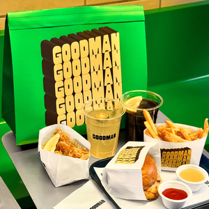 Sacs en papier kraft jetables biodégradables et recyclables avec logo personnalisé, fond pointu, pour frites, poulet frit, hamburgers - Product Image 3