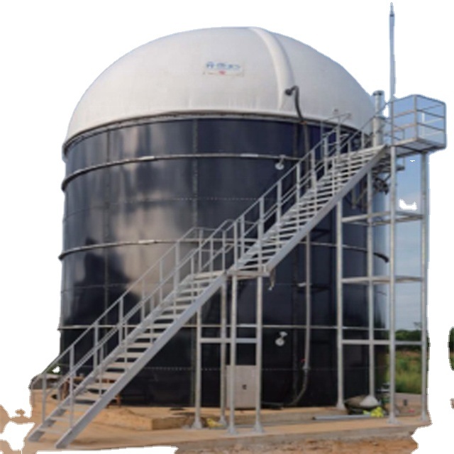 Factory Bio Gas Digester Food Waste Anaerobic Digester Plant CSTR Steel Tanks GFS/GLS