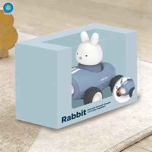 Jouet Montessori Électrique Sûr pour Bébés et Tout-Petits : Lapin Sensoriel Mignon à Friction avec Lumières et Musique en Plastique ABS - Product Image 4
