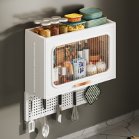Organisateur d'Épices Mural WANUO pour Cuisine, Rangement Mural pour Épices avec Panneau Perforé