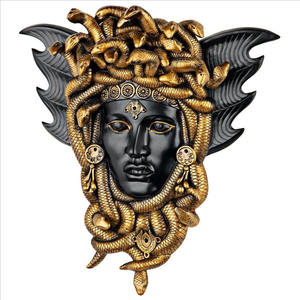 For Medusa Greece <strong>Greek</strong> Snake Head Modern Art Resin Wall Plaque Sculpture China Home <strong>Decor</strong> - Product Image 6