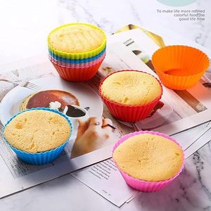 Moules à gâteaux basiques réutilisables en silicone, moules à muffins, outils de pâtisserie, moule en silicone sans BPA - Product Image 3
