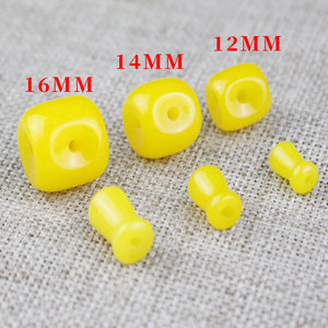 Quartzite Jade Buddha Head <b>Beads</b> Yellow Round For Bracelet Making Three Way ST002 - Product Image 5