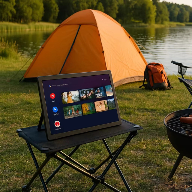 15.4inch Pocket Tv Mini Led TV 1080p Smart WiFi TV with FM Radio DVB-T2/ ATSC/ ISDB