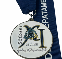 Médaille en alliage de zinc 2D 3D de haute qualité et bon marché pour marathon, triathlon, vélo de montagne, course cycliste, finisseur