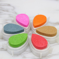 Tampon encreur en caoutchouc complet 32 couleurs, série Perle Goutte d'Eau, pour pâte à tampon SD, fournitures de gravure, argile à tampon et travaux manuels