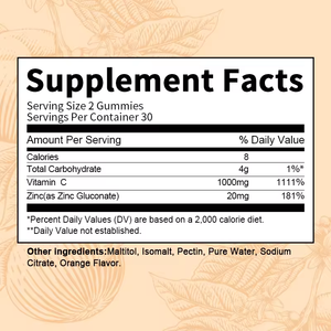 WELLBODY OEM/ODM özel etiket fabrika kaynağı <span class=keywords><strong>C</strong></span> vitamini Gummies bağışıklık savunma vücut sağlıklı VC tutmak - Product Image 6