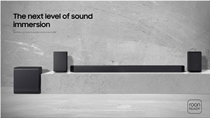 Barre de son <span class=keywords><strong>Samsung</strong></span> : Audio 3D 17 haut-parleurs, Q-Symphony & SpaceFit Pro pour une immersion inégalée - Product Image 2