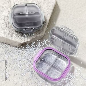 Distributeur de vitamines portable, organiseur de comprimés quotidiens, boîte à médicaments hebdomadaire, 7 compartiments, boîte à pilules en plastique, logo personnalisé - Product Image 3