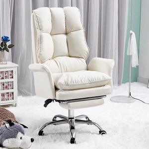 Chaise de bureau à dossier haut, pivotante, réglable en hauteur, avec coussin confortable, pour usage domestique ou professionnel - Product Image 1