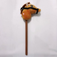Vente chaude Peluche Hobby Cheval Bâton avec Son Câlin Enfants Équitation En Peluche Bâton Cheval Licorne Hobby Cheval Tête Bâton