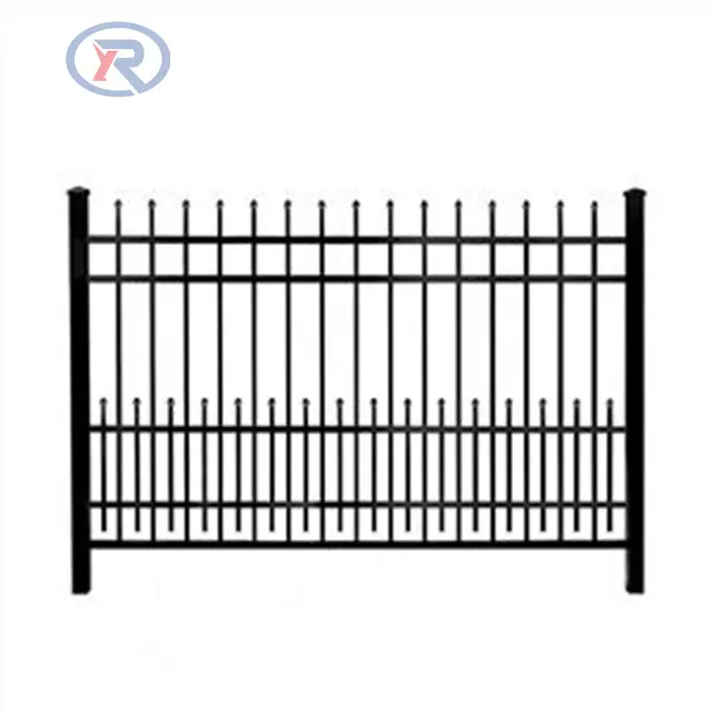 2022 New Design Cheap Wrought Iron Fence Panel/Metal Picket Ornamental Fencing