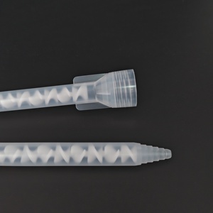 10-18 Two Component Adhesive Mixer Empty Glue Dispensing <strong>Syringe</strong> Mixing Nozzle Epoxy Static Mixer - Product Image 3