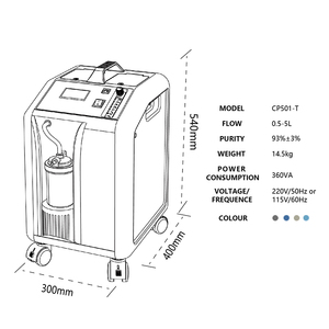 Regulador de concentrador de oxígeno médico MICiTECH concentrador de oxígeno cp502 - Product Image 4
