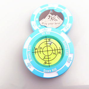 Venta al por mayor de metal verde lector de arcilla juego de fichas de póquer personalizado Casino Monte Carlo hierro marcador de pelota de golf logotipo personalizado recuerdo - Product Image 6