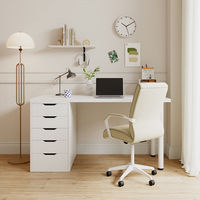 Table de conférence, mobilier de bureau, table d'étude moderne et simple avec tiroirs, bureau d'ordinateur, poste de travail, table de formation pliable