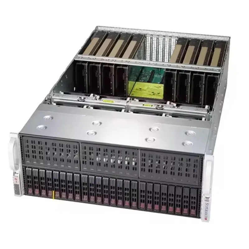 2024 Hot Verkoop Server Voor Supermicro 4029gp Trt2 Tien Kaart A100 Gpu Deep Learning Ai Training 4u Rack Server