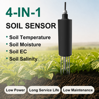 Testeur de sol portable avec enregistrement des données, capteur de température et d'humidité du sol, capteur EC, OEM ODM personnalisé, certifié CE