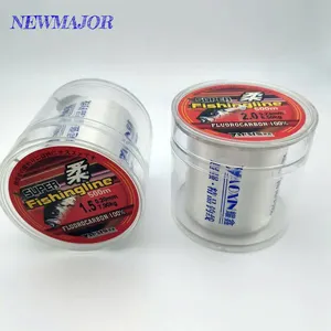 NEWMAJOR-línea de pesca de mosca superfuerte, 500m, superfuerte, fluorocarbono