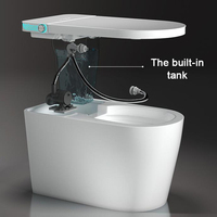 Tarpul luxe monobloc chasse d'eau automatique WC Bidet capteur en céramique intelligent salle de bain électrique toilette au sol hôtels allongés